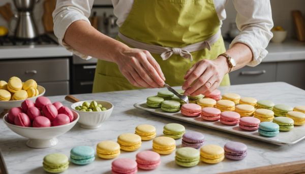 Confectionner des macarons colorés et savoureux en solo