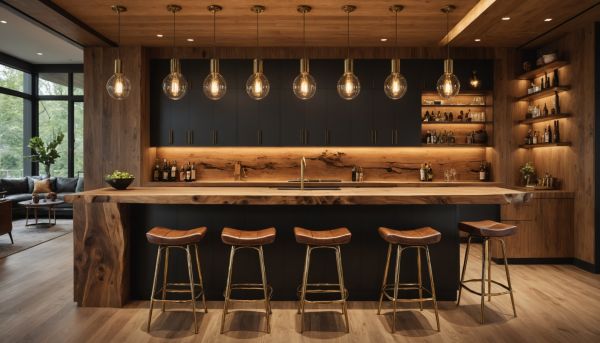 Pourquoi installer un comptoir en bois brut dans son salon bar