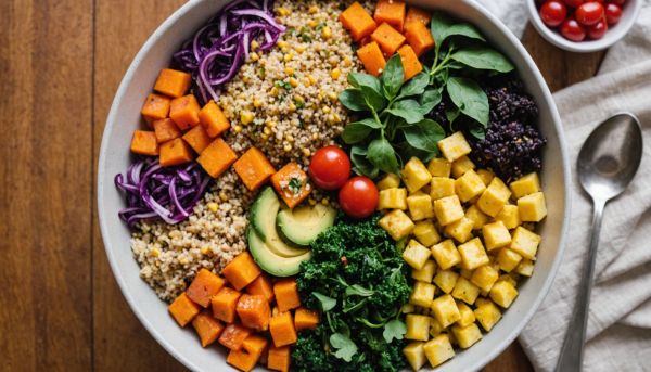 Préparer un buddha bowl coloré et nutritif pour le déjeuner
